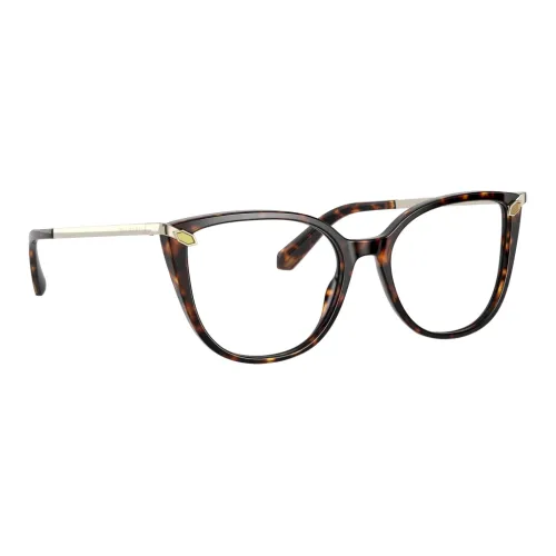 BVLGARI Пластик Нерегулярная форма Оправы для очков Женские Коричневый