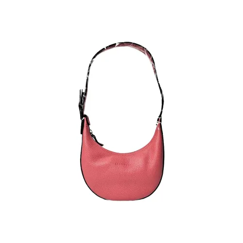 LONGCHAMP Roseau Essential Коровья кожа Полумесяц Сумка Сумка через плечо Женская Гранат Красный