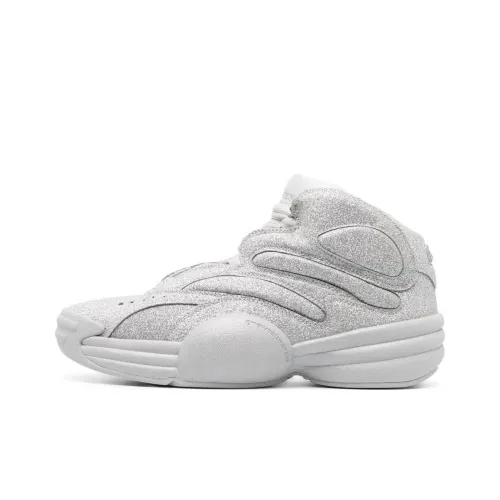 Alexander Wang Aw Hoop Износостойкий Дышащий Высокий Топ Повседневная Обувь Женская Серебряный