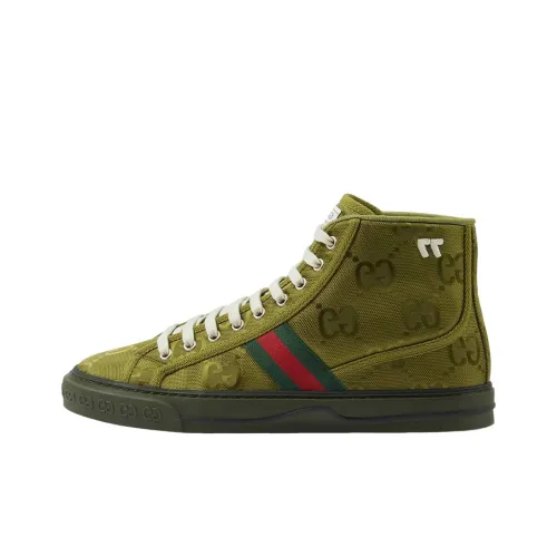 GUCCI Tennis 1977 MID Топ Стильные Скейтбординги Мужской Зеленый