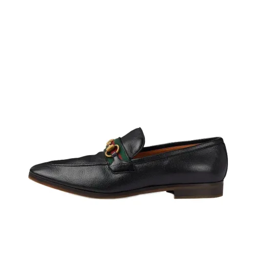 GUCCI Paride Monogram Loafers Мужской Черный