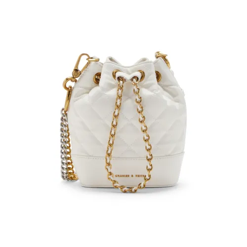 CHARLES KEITH Синтетическая кожа Подмышечная сумка-ведро Сумка через плечо Средняя Женская Черная Ивовая