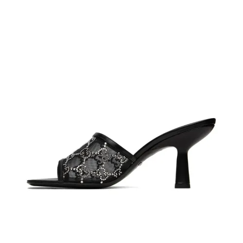 GUCCI Слипоны 7,6 см Женские Черные