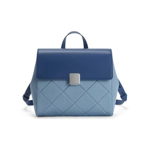 CHARLES KEITH Denim Charles Keith Backpack Bag Medium Women's Multicolor