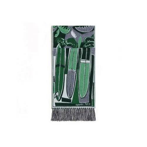 HERMES Кашемировые вязаные шарфы для мужчин