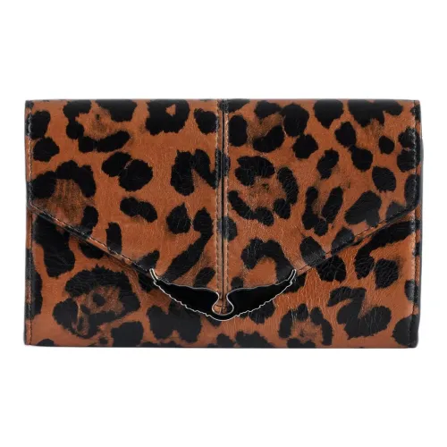 Zadig Voltaire Кошелек из козьей кожи стандартный женский коричневый