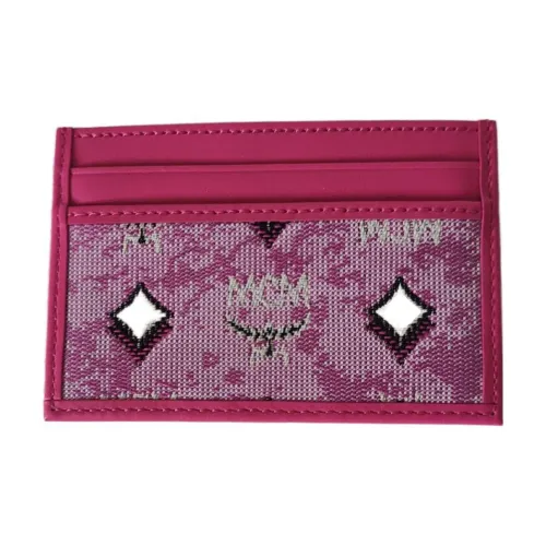 MCM Aren Жаккардовая ткань с кожей наппа цветовая схема держатель для карт держатель для карт минимальный женский розовый
