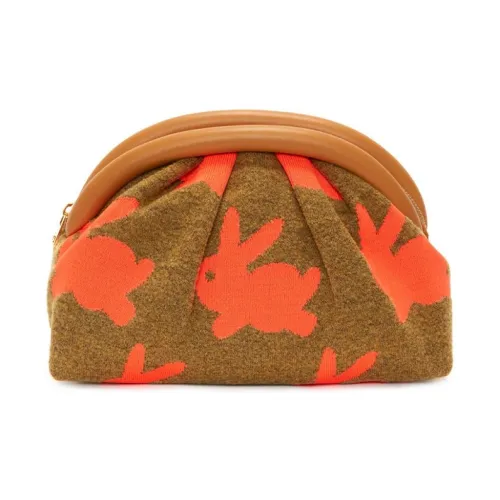 JW Anderson Шерсть Сумка через плечо Клатч Стандартный Женский Верблюжий Коричневый Оранжевый Тыква