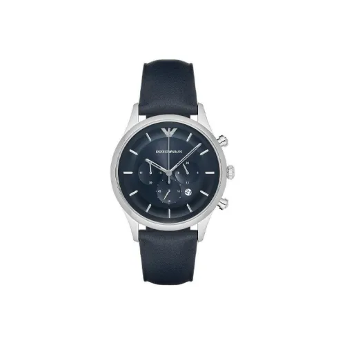 EMPORIO ARMANI Кварцевый механизм Мужские часы 43 мм Синий