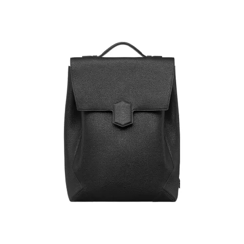 HERMES Maurice Bullock Кожа Рюкзак Мужской 89 Черный