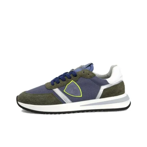 PHILIPPE MODEL Tropez 2 Low Топ Повседневная обувь Мужская Синий Зеленый