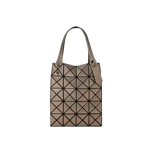 ISSEY MIYAKE Платина Полиуретан Тоут Сумка Сумка для покупок Сумка Обычная Женская Коричневая