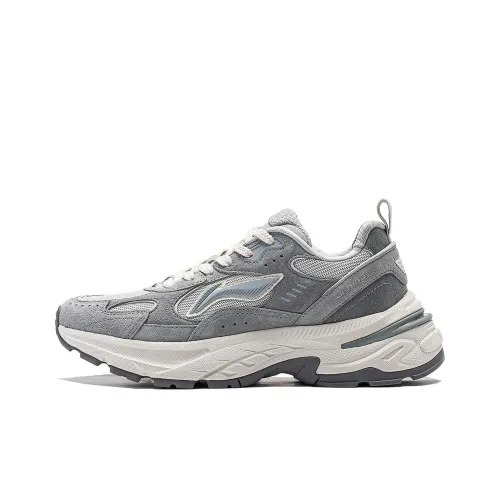 LINING Beichen Амортизация Сопротивление Сгибанию Устойчивость к Износу Низкая Поддержка Низкий Топ Casual Женский Серый