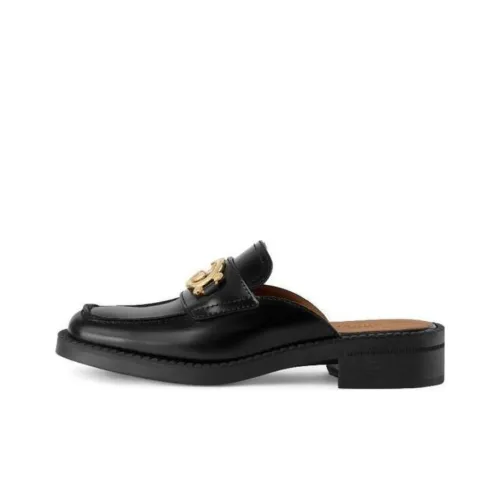 GUCCI Домашние тапочки Женские Черные