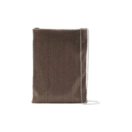 BRUNELLO CUCINELLI Металлическая сумка через плечо женская металлическая