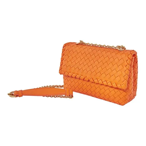 Bottega Veneta Овчина Сумка через плечо Сумка на плечо Женская Оранжевая