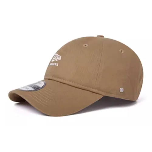 New Era Хлопковые кепки унисекс коричневые