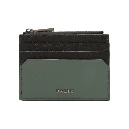 BALLY Кошелек из коровьей кожи держатель для карт мужской зеленый и черный