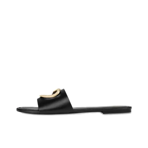 MOSCHINO Rubber Slide Тапочки Женские Черные