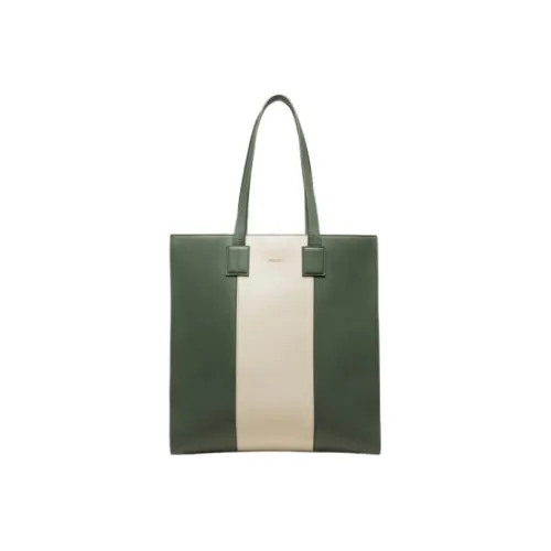 BALLY Коровья кожа Тоут Сумка Сумка для покупок Сумка Сумка через плечо Женская Серо-зеленая