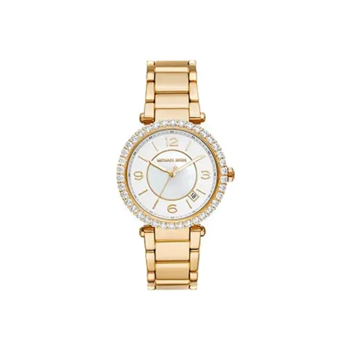 MICHAEL KORS Parker Collection Женские часы Кварцевый механизм Ремешок из нержавеющей стали Белый циферблат MK4693