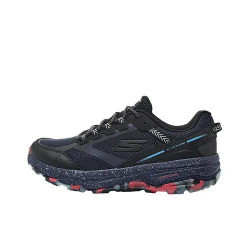 Skechers Go Run Trail Амортизация и Дышащий Низкий Топ Повседневные Беговые Кроссовки Мужские Черные