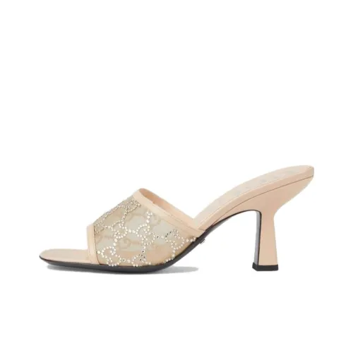 GUCCI Слипоны 7,6 см Женские Бежевые