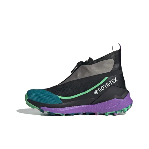 adidas Terrex FREE HIKER Gore Te Водонепроницаемый Высокий Топ Уличная Обувь Унисекс Черный Серый Синий