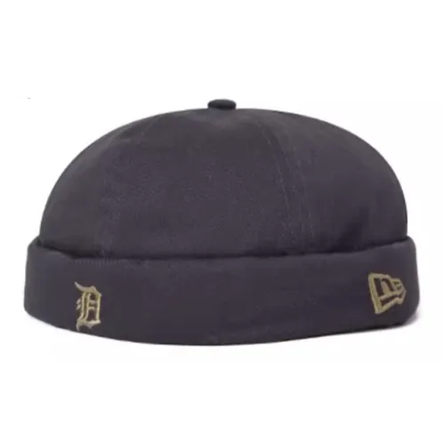 New Era Хлопок Горлянка Кожа Шляпа Унисекс Серый