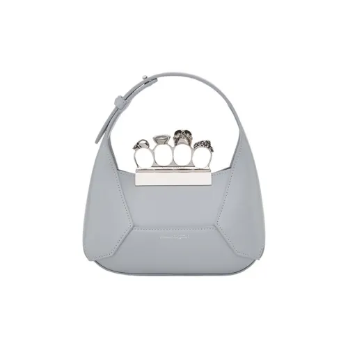 Alexander McQueen Сумка-хобо из гладкой коровьей кожи сумка через плечо мини женская пыль