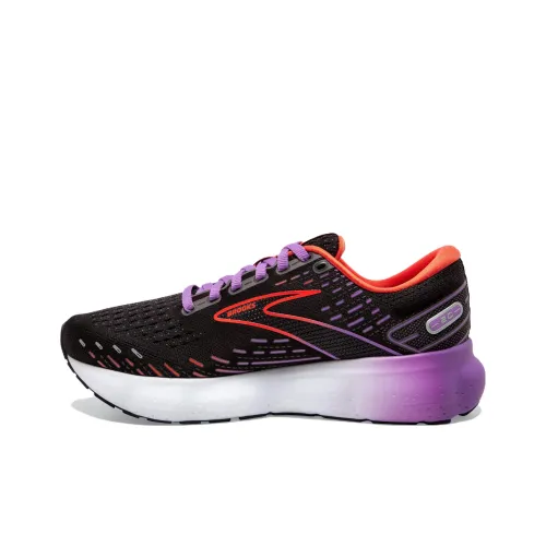 Brooks Glycerin 20 Slip-Resistant Низкий Топ Беговые кроссовки Женские Черный Красный Фиолетовый