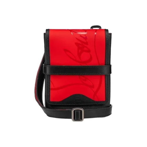 CL LUBOTING Кожа Сумка через плечо Стандартная Мужская Черная Красная