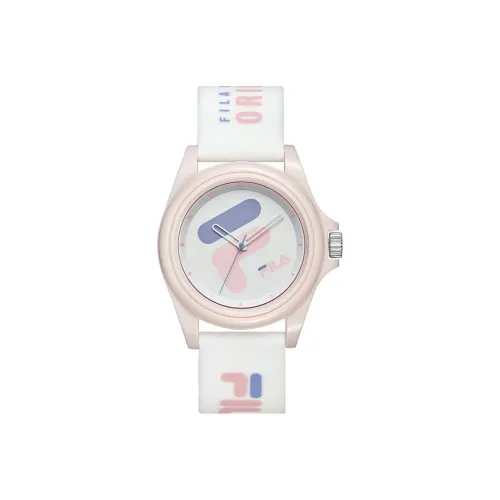 FILA 6113 Collection Женские часы Кварцевый механизм Силиконовый ремешок Белый циферблат