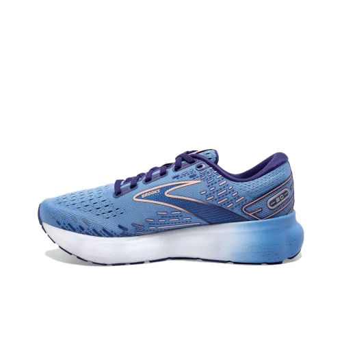 Brooks Glycerin 20 Slip-Resistant Low Top Беговые кроссовки Женские Синий Персик Белый