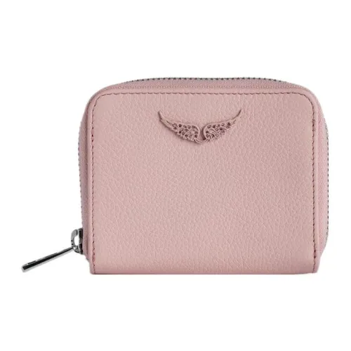 Zadig Voltaire Телячья кожа Кошелек Мини Женский Светло-розовый