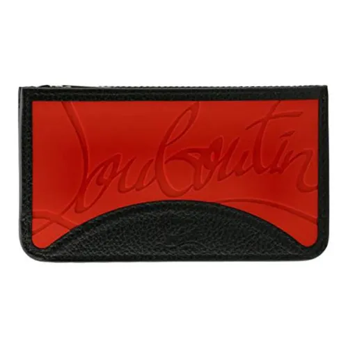 CL LUBOTING Телячья кожа Кошелек Стандартный Мужской Черный Красный