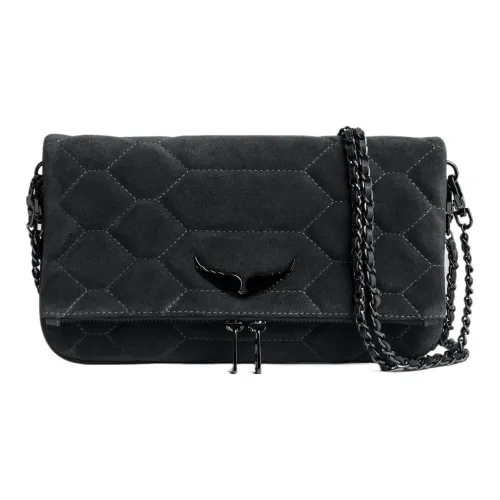 Zadig Voltaire Сумка через плечо из коровьей кожи сумка на плечо сумка Extra Large женская серая