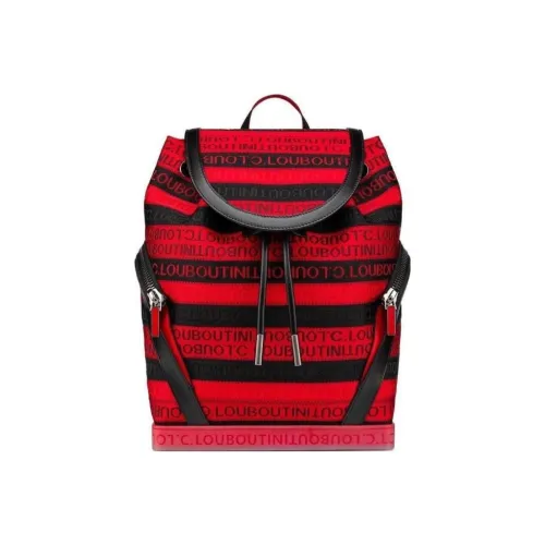 CL LUBOTING Кожа Рюкзак Стандартный Мужской Красный Черный