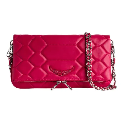 Zadig Voltaire Sheepskin One Shoulder Crossbody Clutch Regular Women's Fuchsia Zadig Voltaire Овчина Одно плечо Через плечо Клатч Стандартный Женский Фуксия