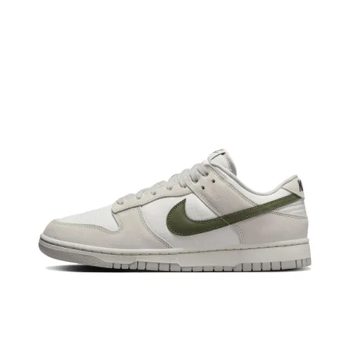 nike Dunk Low Лист Veins Противоскользящие амортизаторы Низкий топ Скейтбординг Мужской Серый Зеленый