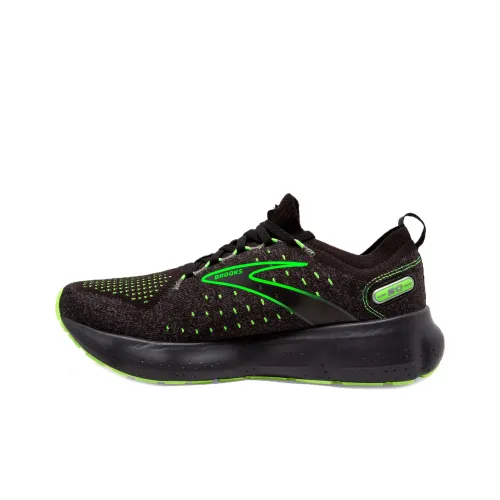 Brooks Glycerin 20 противоскользящие низкие беговые кроссовки для мужчин черные и зеленые