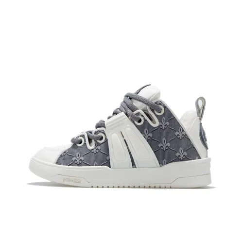 Палладий Paladin Slip-on Resistant к истиранию Низкий топ Скейтборд Женские Серый Белый