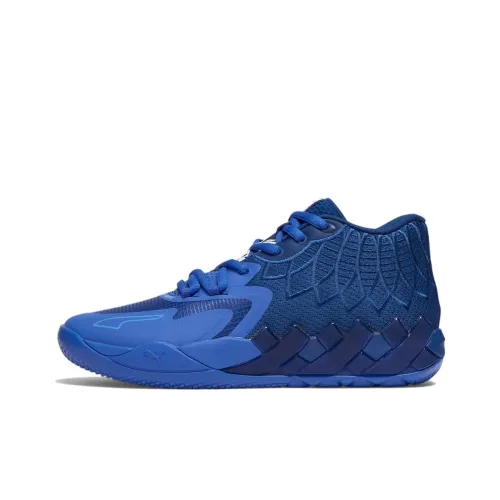 PUMA MB.01 Винтажные баскетбольные кроссовки High Top Blue Men's