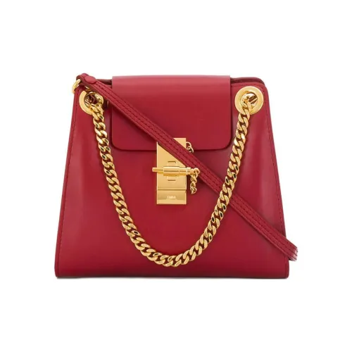Chloe Коровья кожа Портативная Сумка через плечо Сумка на плечо Женская Красная