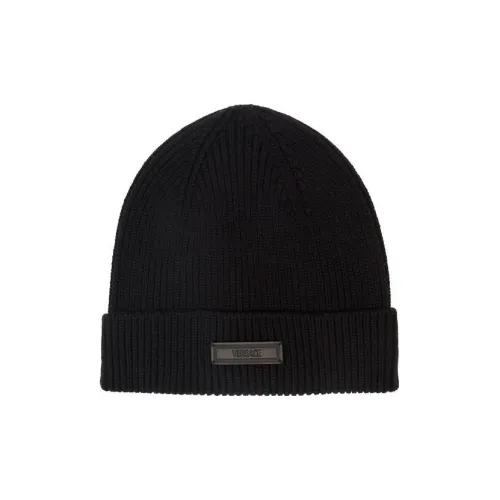 VERSACE Шерсть Бини Мужской Черный