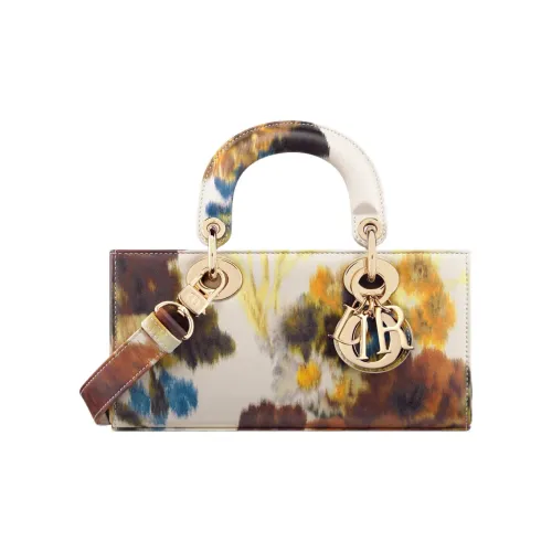 DIOR LADY D JOY Корова Кожа Сумка Lady Dior Сумка через плечо Сумка Маленькая Женская Многоцветная