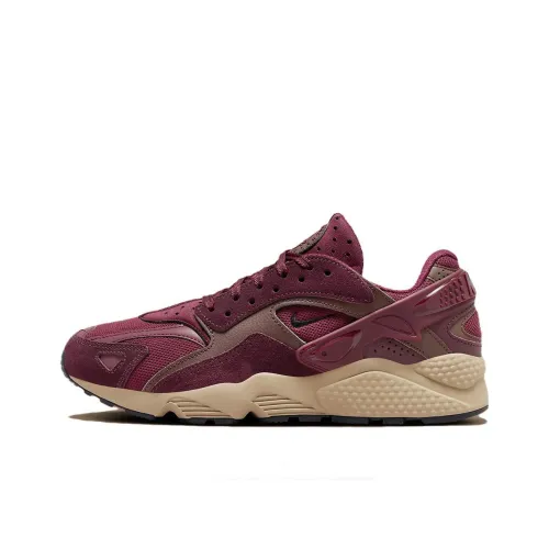 Nike Air Huarache Амортизация Износостойкие Низкие Кроссовки для Бега Мужские Бургунди