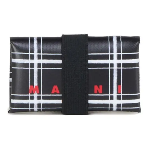 MARNI Tribeca Полиуретан Кошелек Мужской Белый Черный