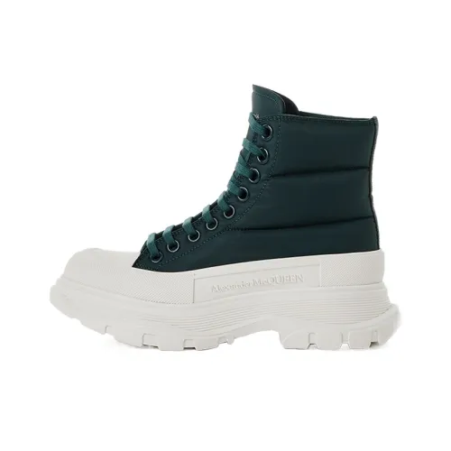 Alexander McQueen Tread Slick Мартинсы Бело-зеленый Женские