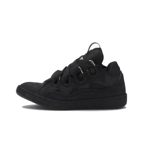 Lanvin Низкие кроссовки для скейтбординга Мужские Черные